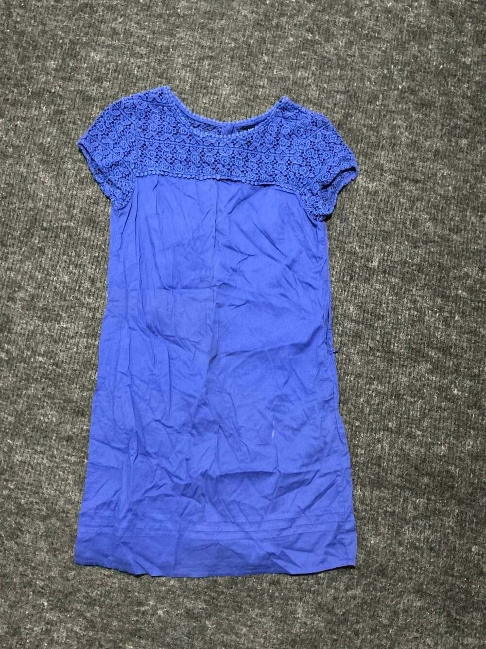 Gap Dress Top Womens Size XS Blue With Crochet Used